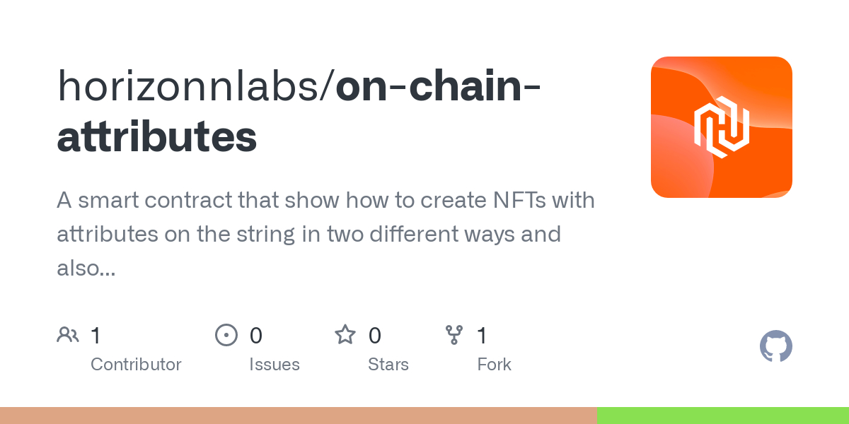 On-chain attributes SC for NFTs