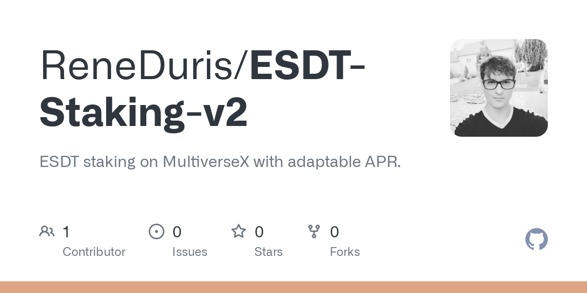 ESDT Staking with adaptable APR