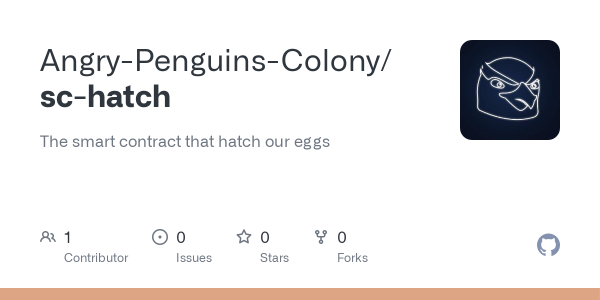 Hatching smart contract of Angry Penguins Colony