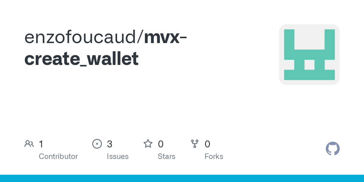 Create MVX wallet