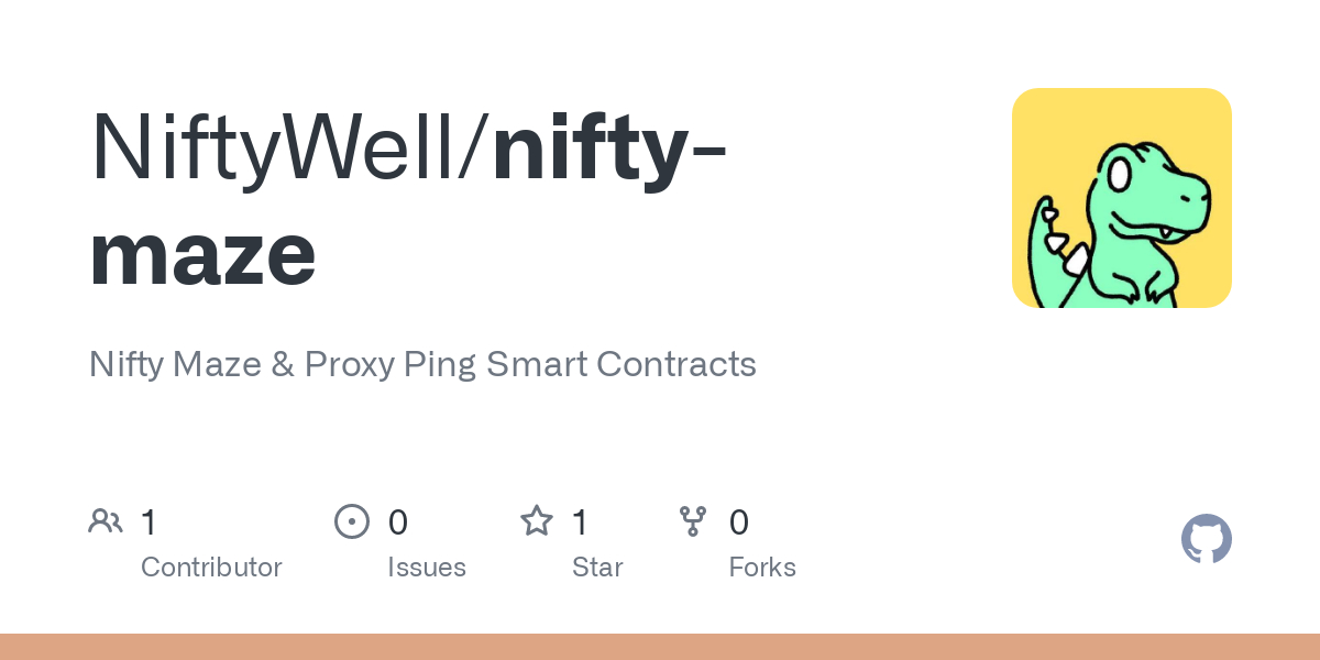Nifty Maze, a Smart-Contract Mini-Game